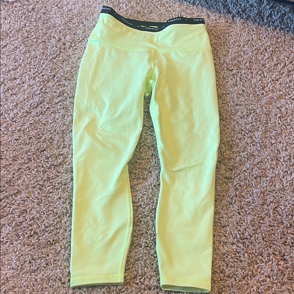 Fabletics Neón Yellow High-Rise Leggings